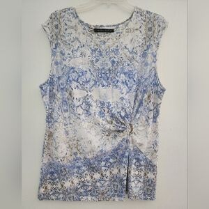 Ivanka Trump  Blue and White Women's Top
